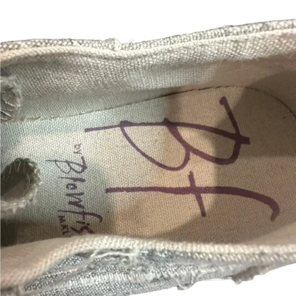 Blowfish‎ Maura canvas slip ons. Flats gray fabric size 8.5 - Picture 6 of 10